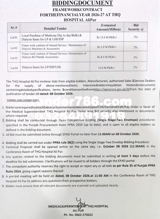 Tender Document