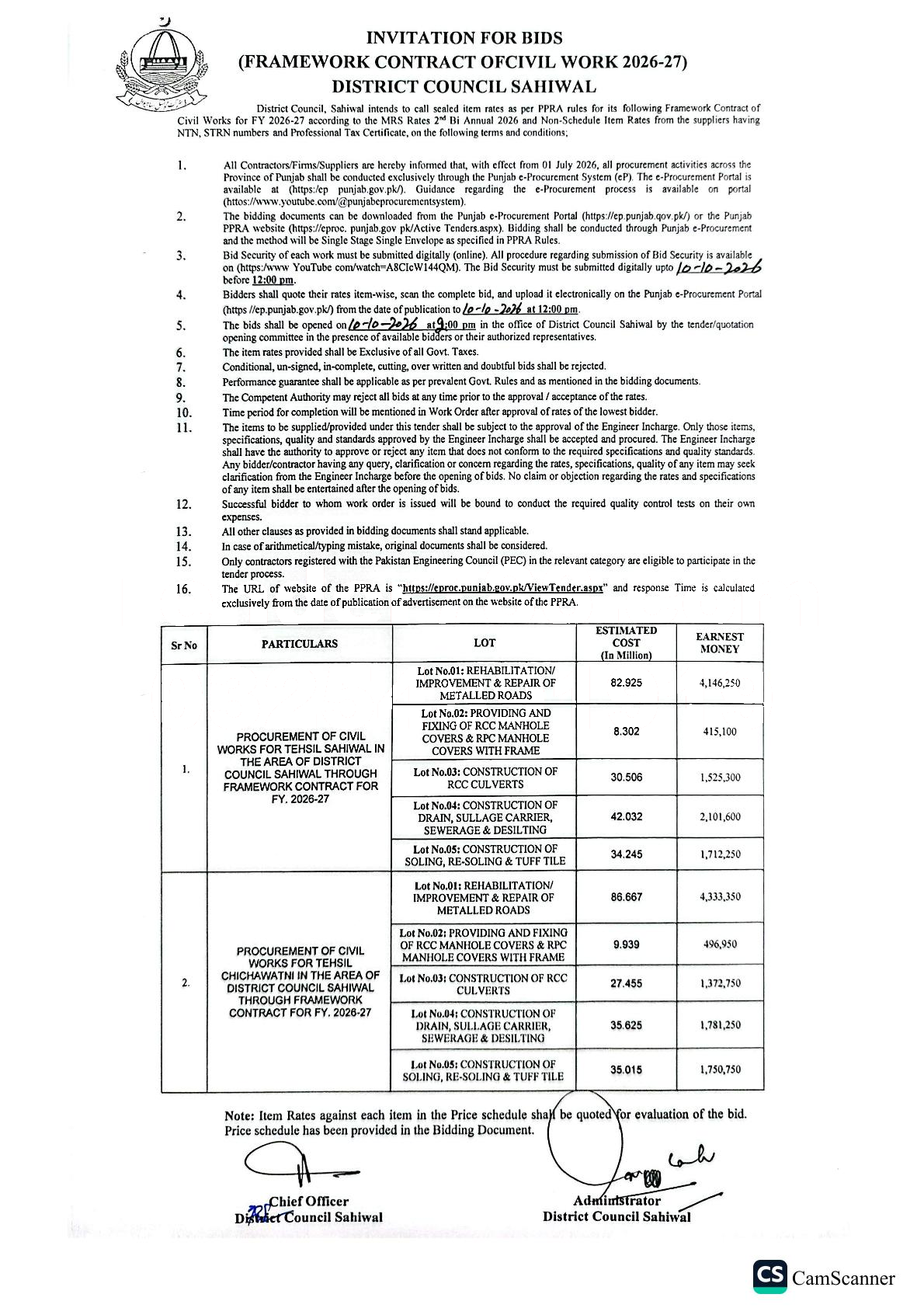 Tender Document