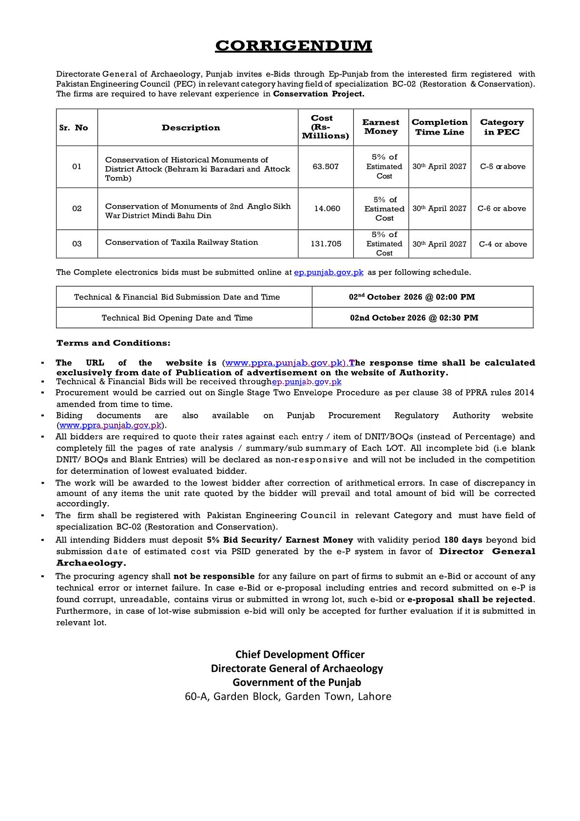 Tender Document
