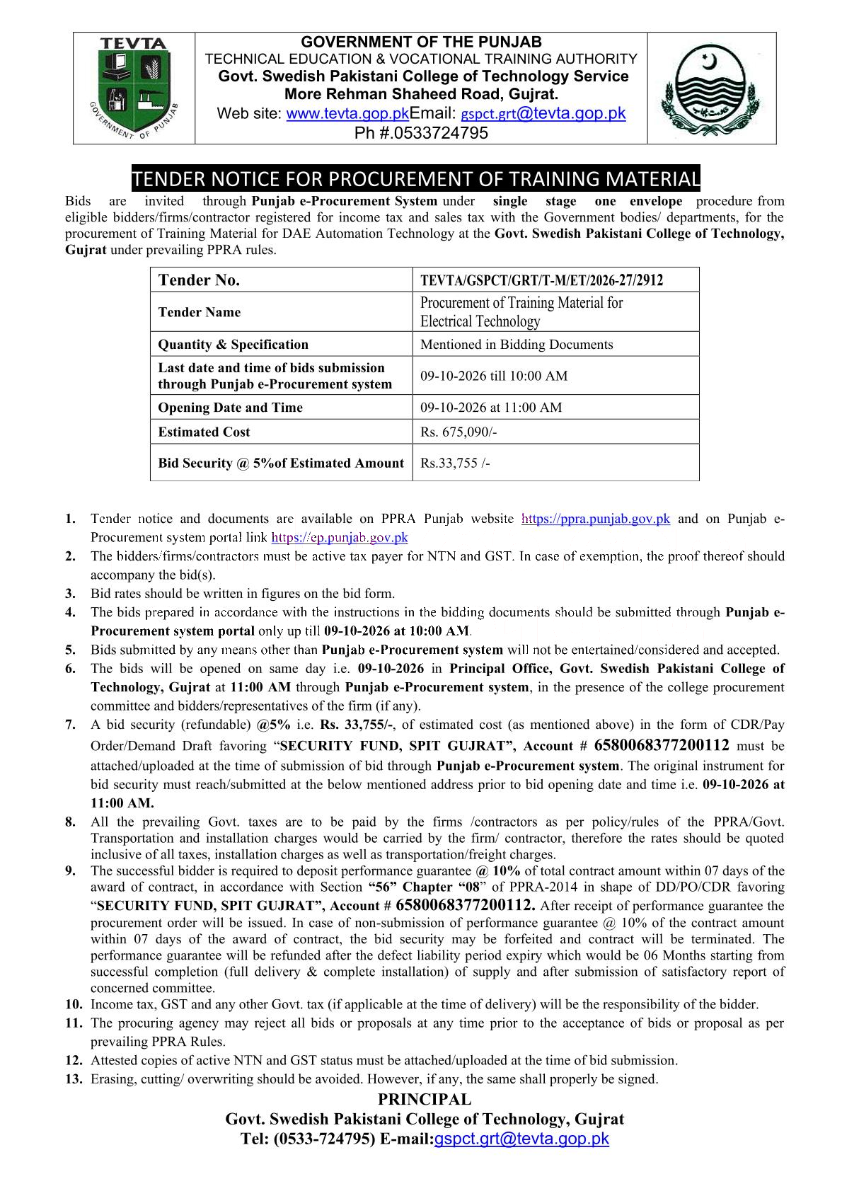 Tender Document