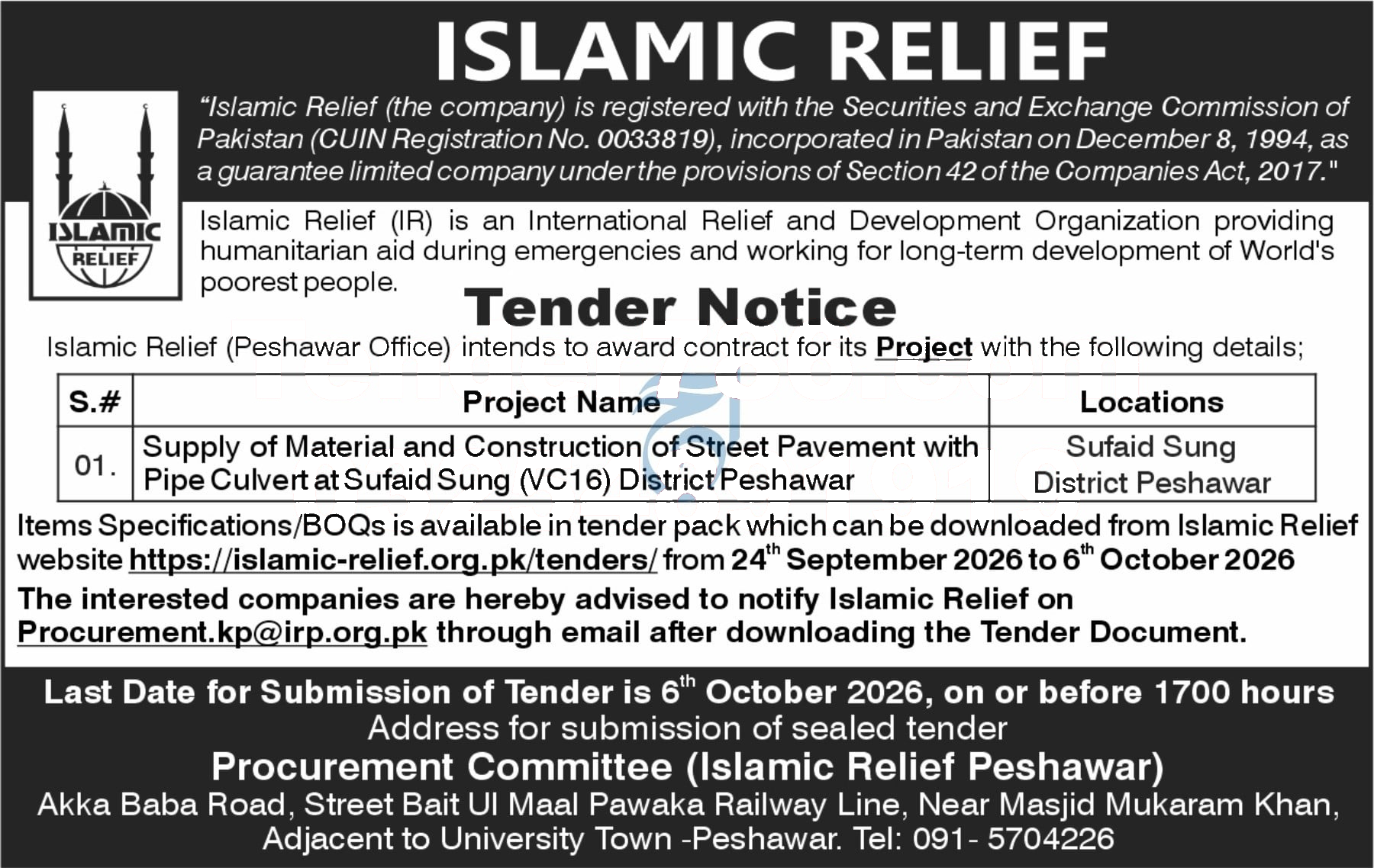 Tender Document