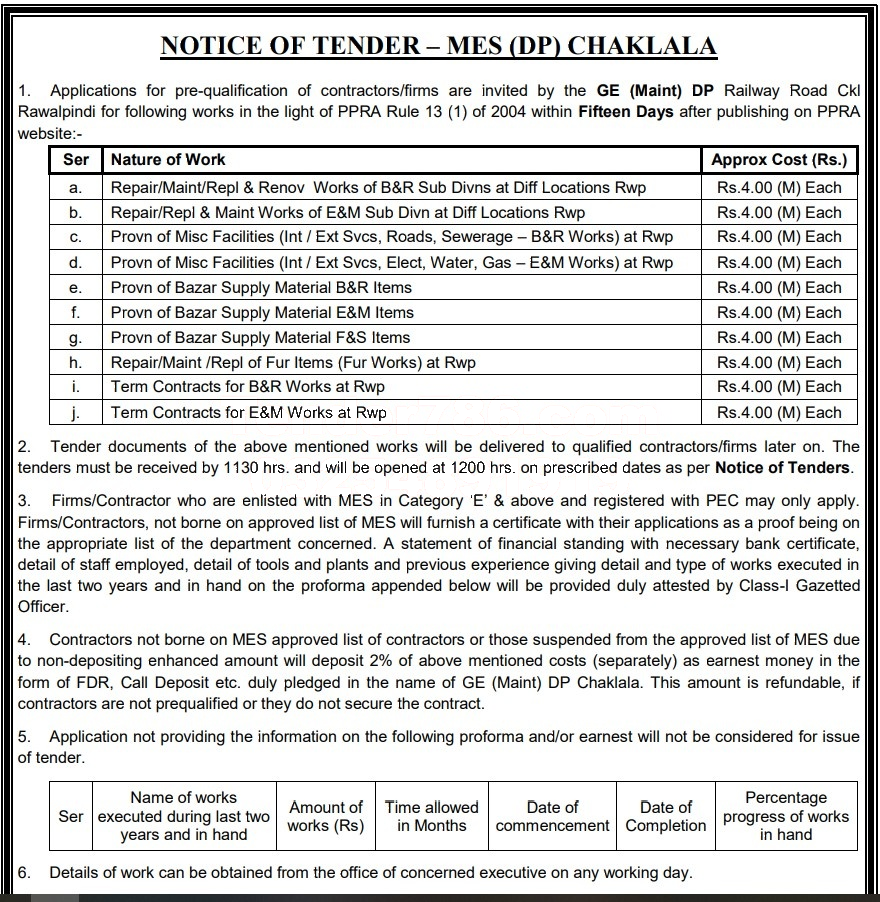 Tender Document
