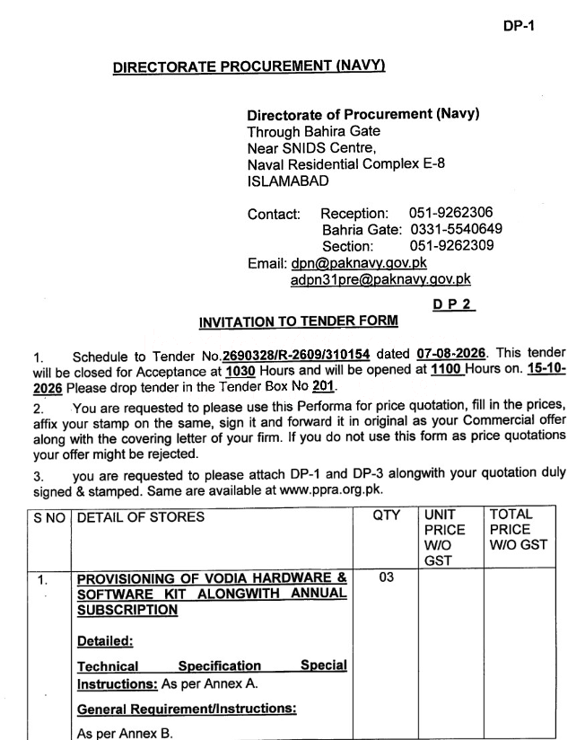 Tender Document