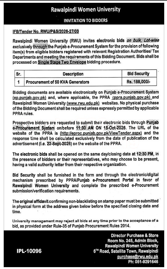 Tender Document