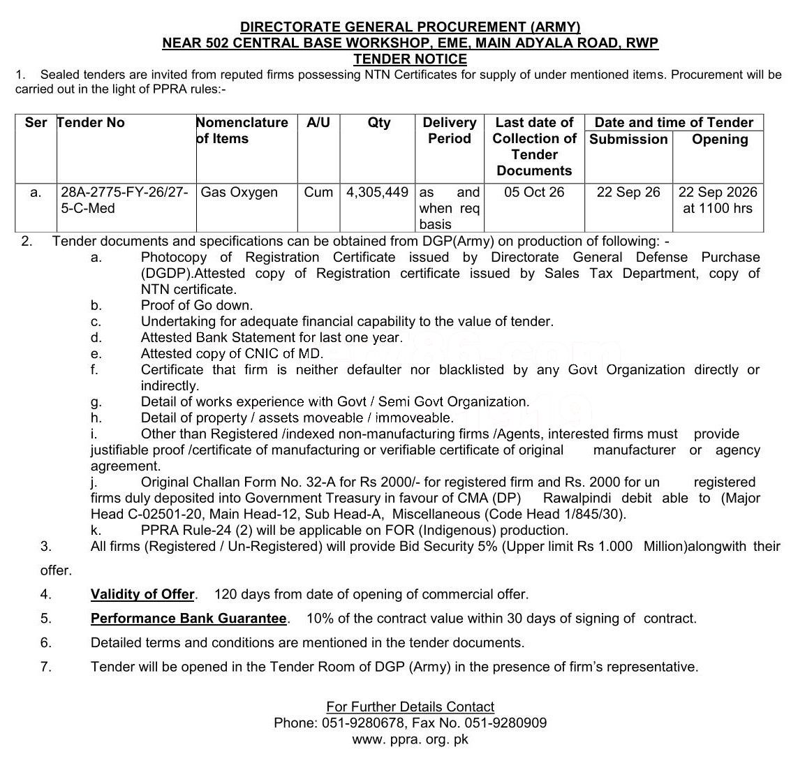 Tender Document