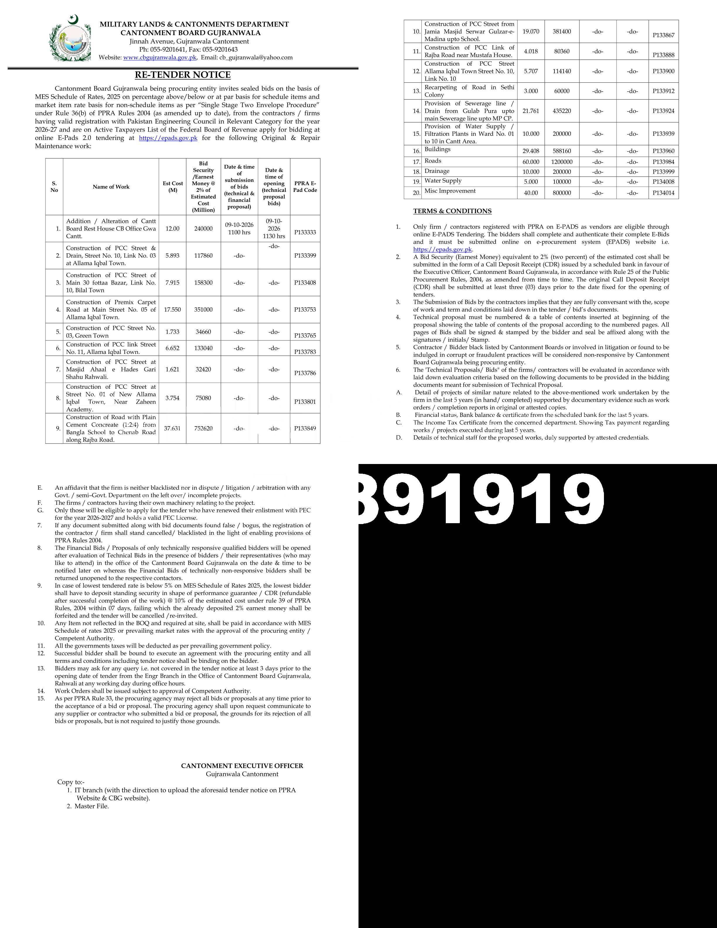 Tender Document