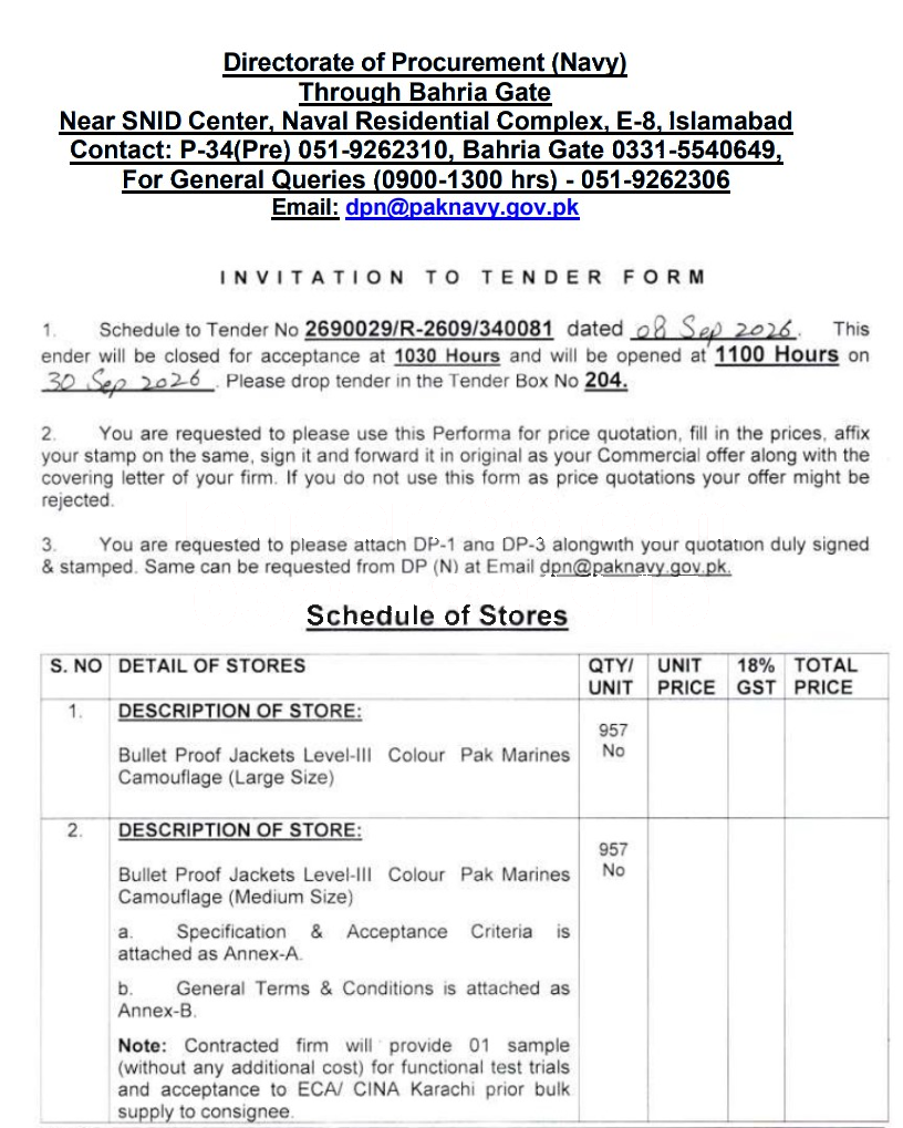 Tender Document