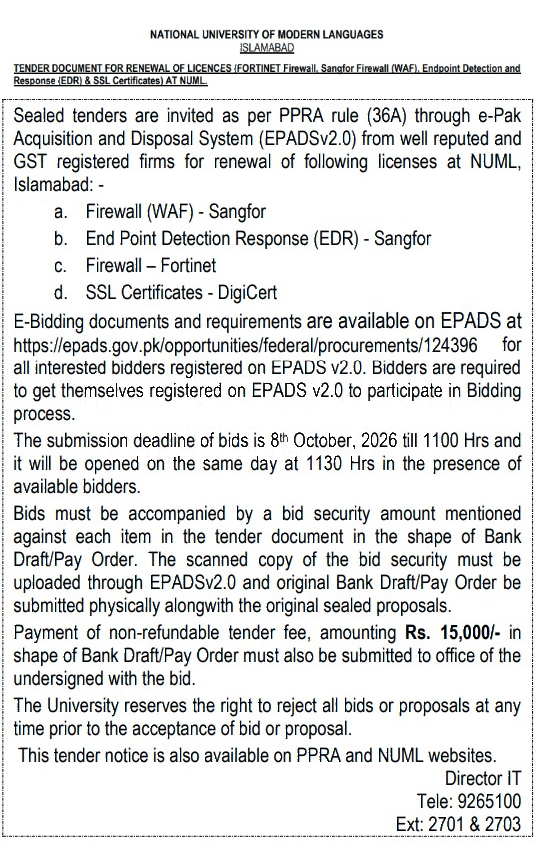 Tender Document
