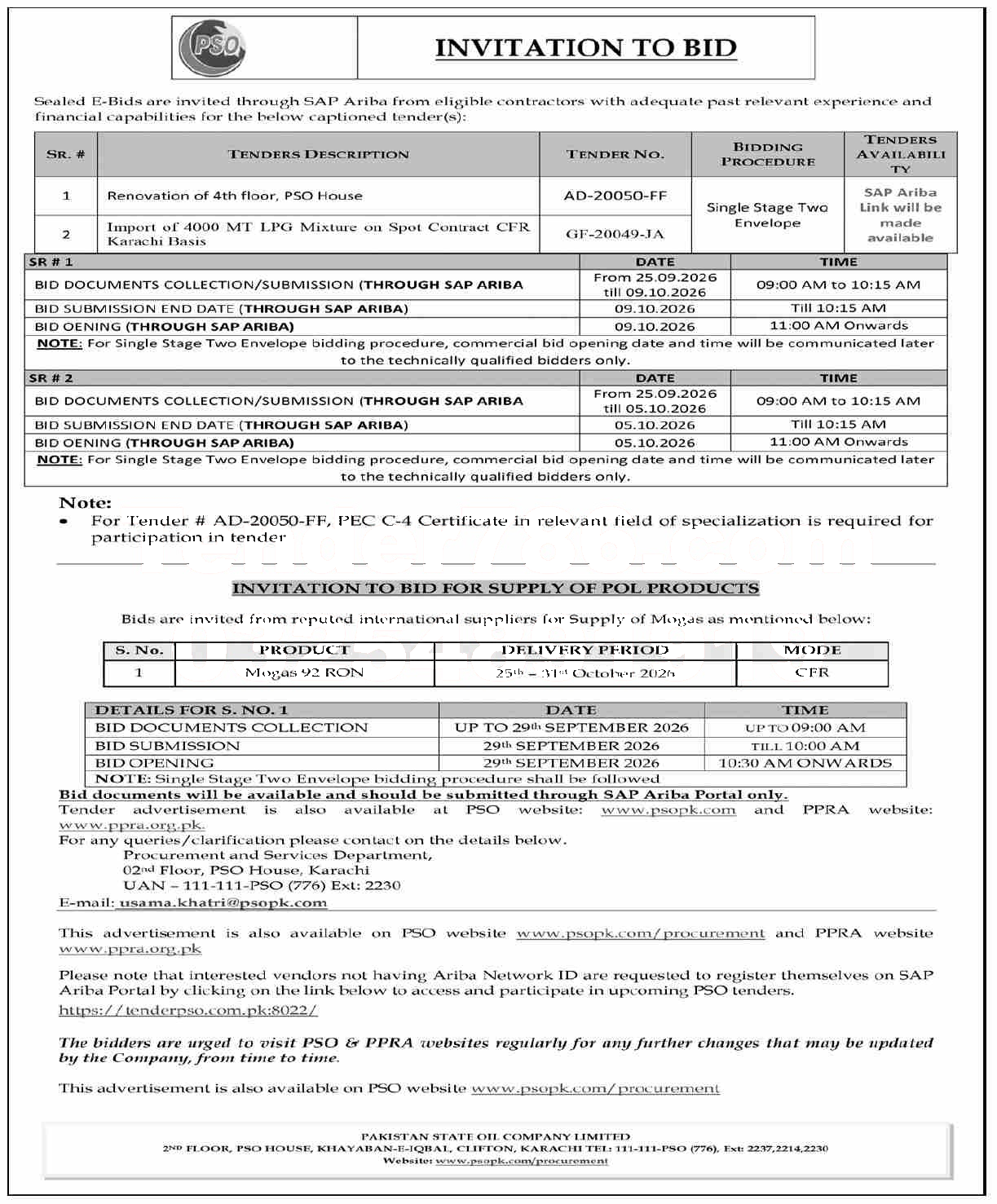Tender Document
