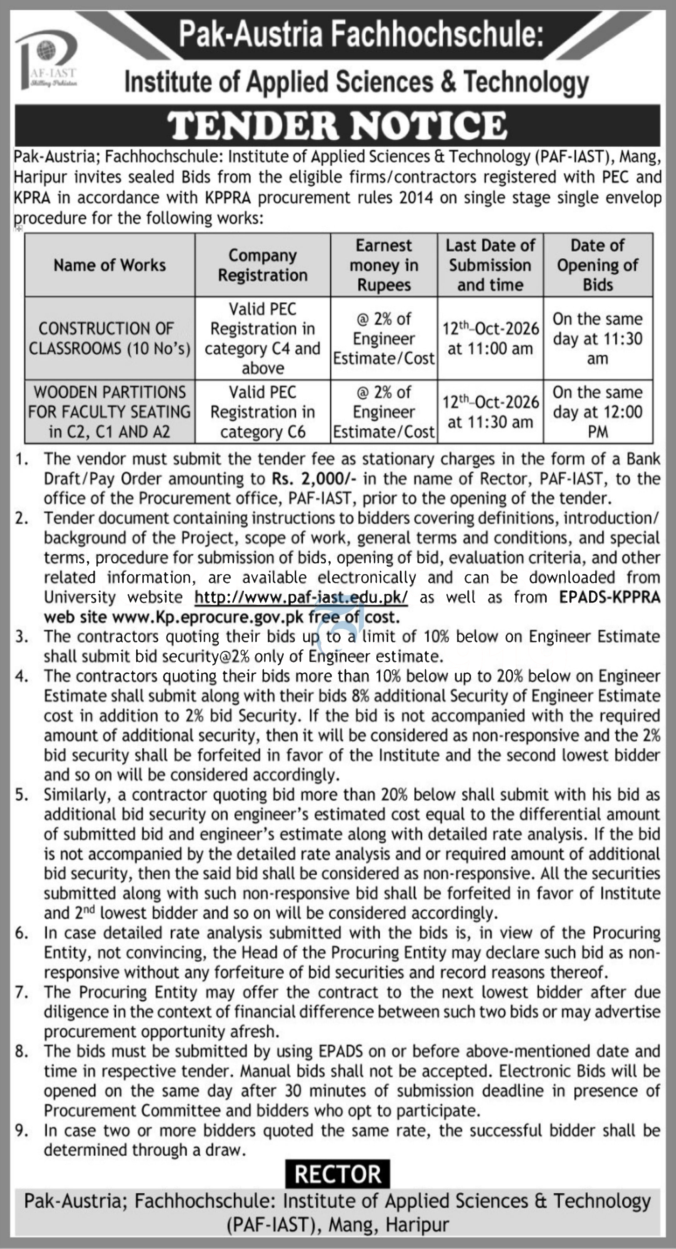 Tender Document