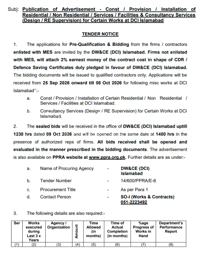 Tender Document