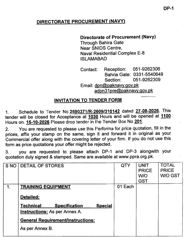 Tender Document