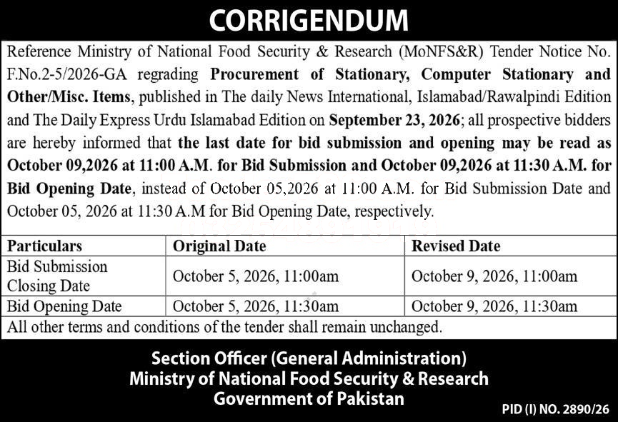 Tender Document