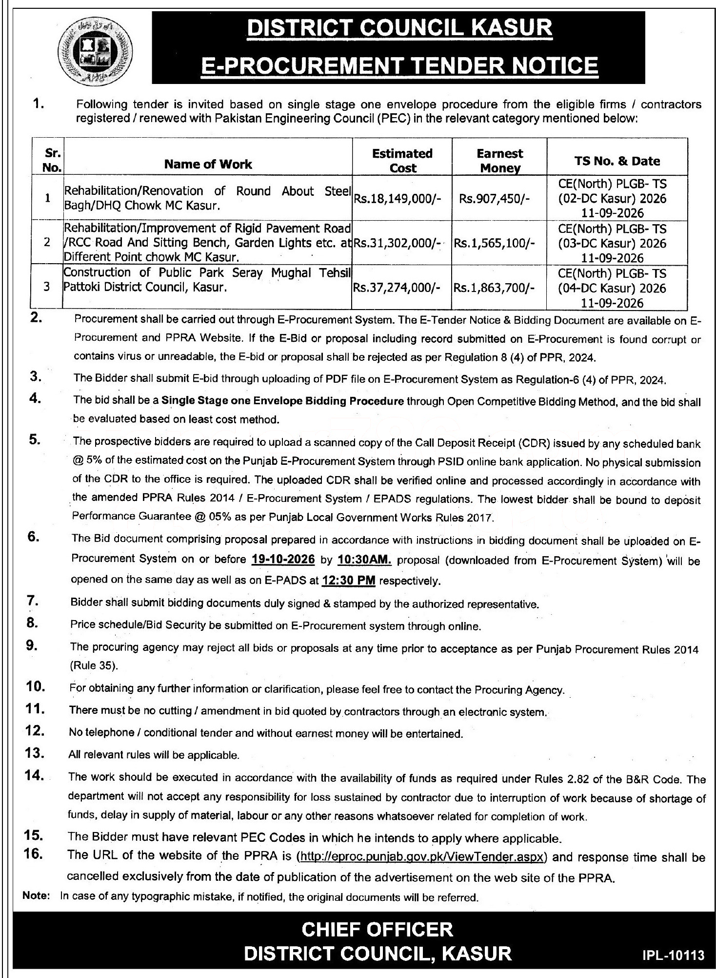 Tender Document
