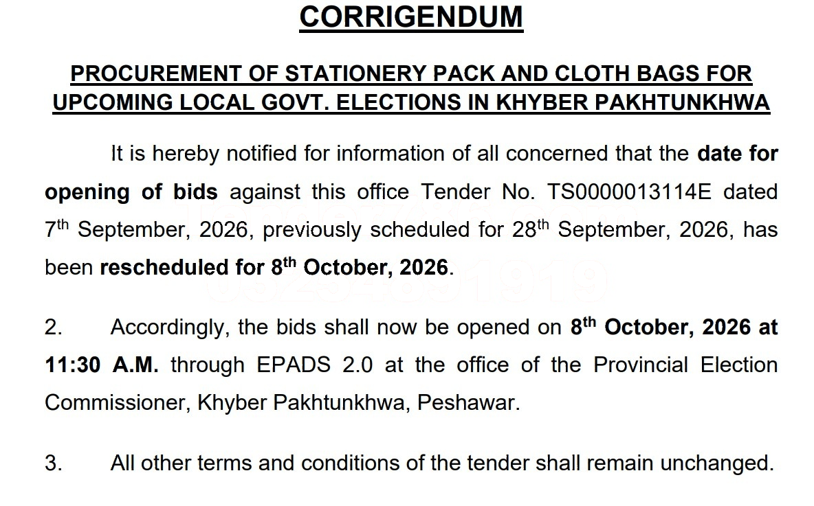 Tender Document
