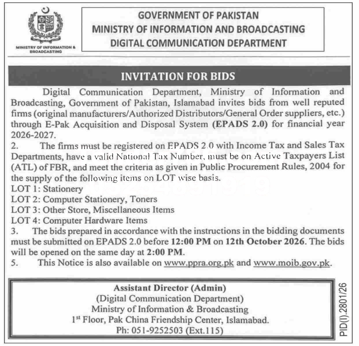Tender Document