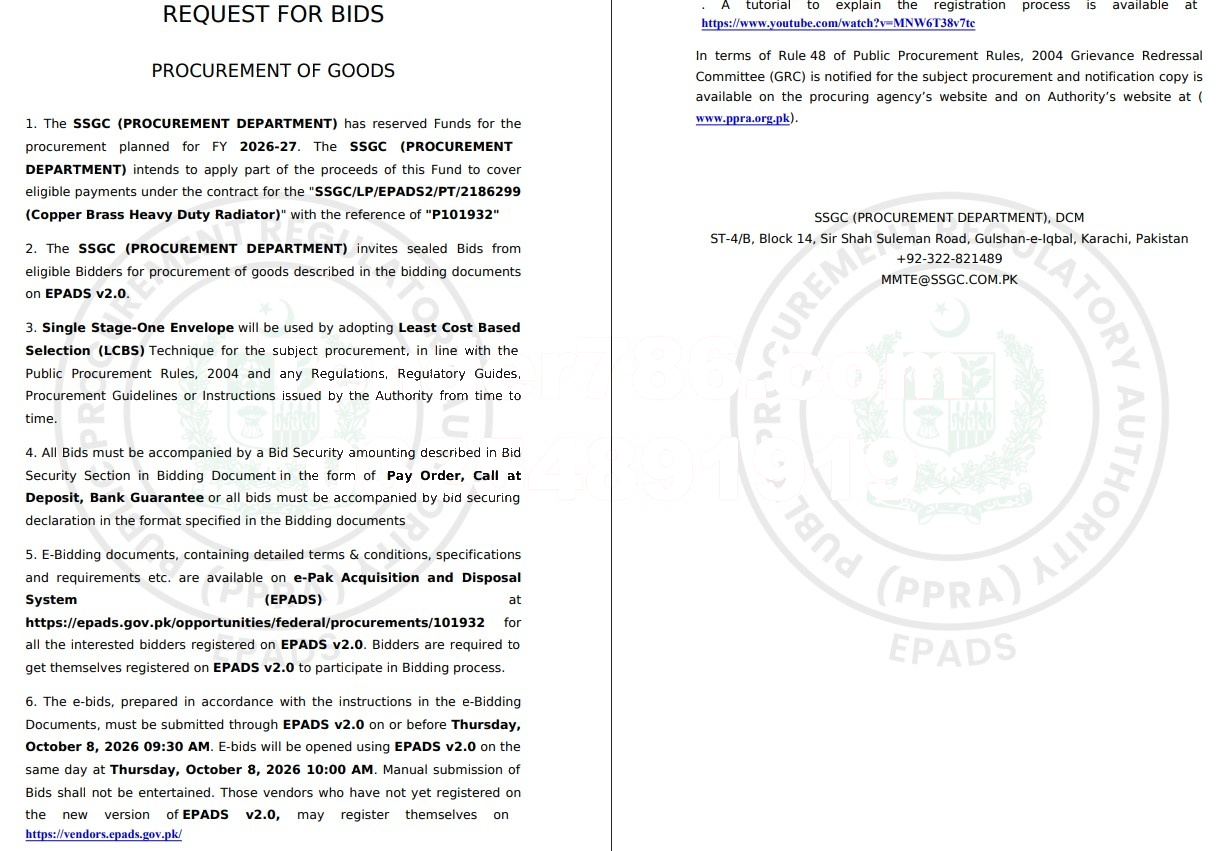 Tender Document