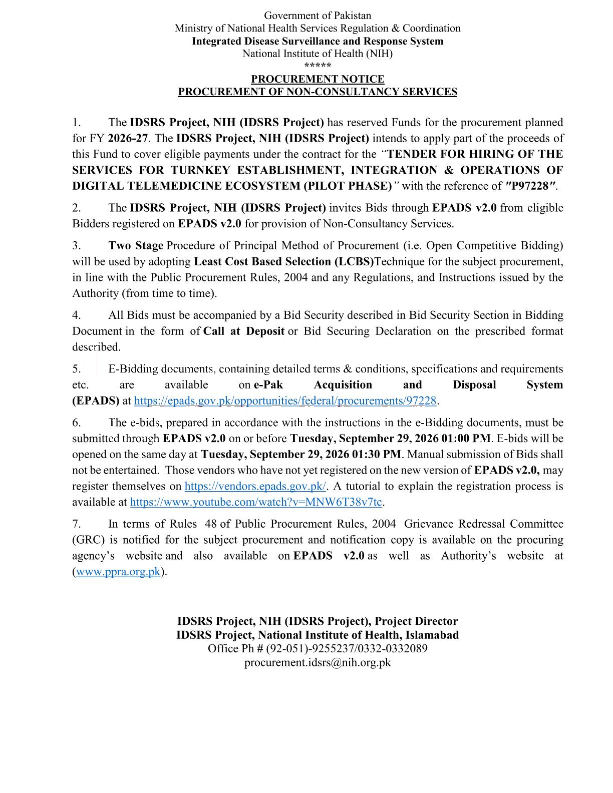 Tender Document
