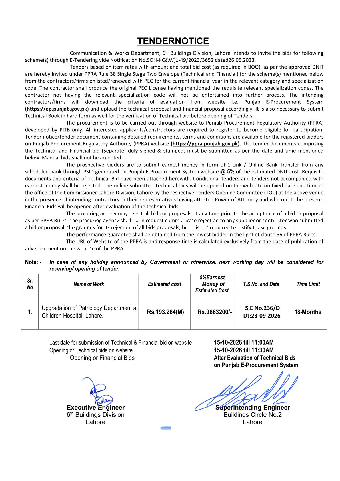 Tender Document