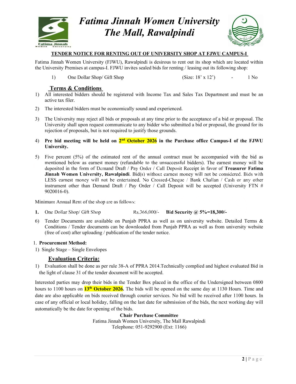 Tender Document