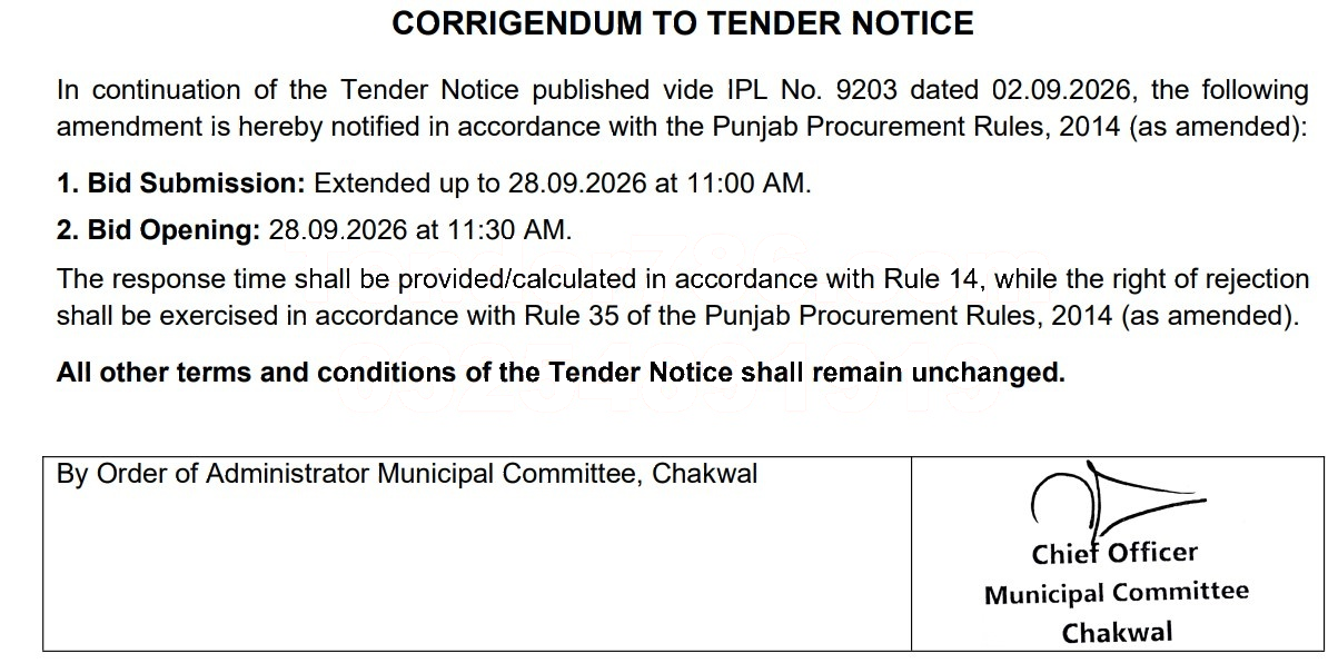 Tender Document