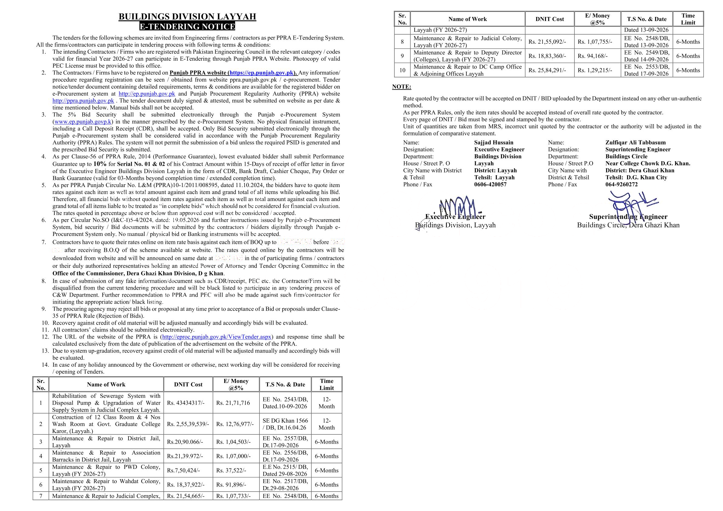 Tender Document