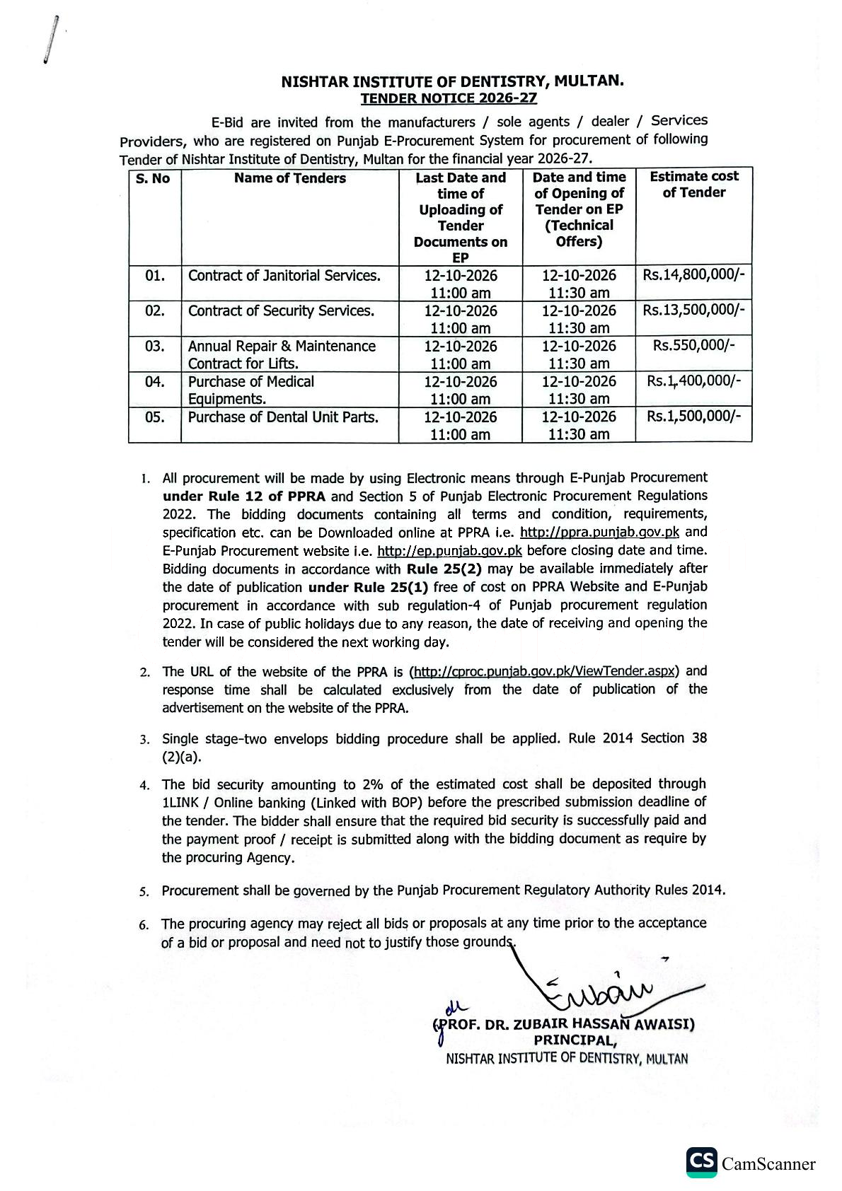 Tender Document
