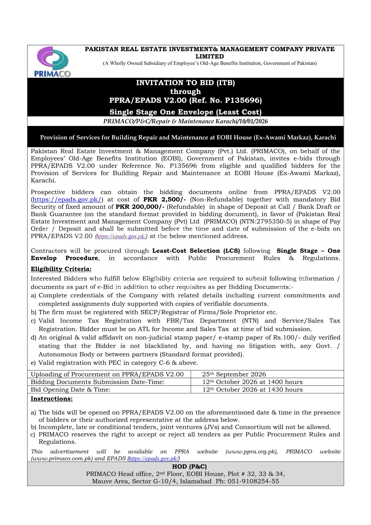 Tender Document