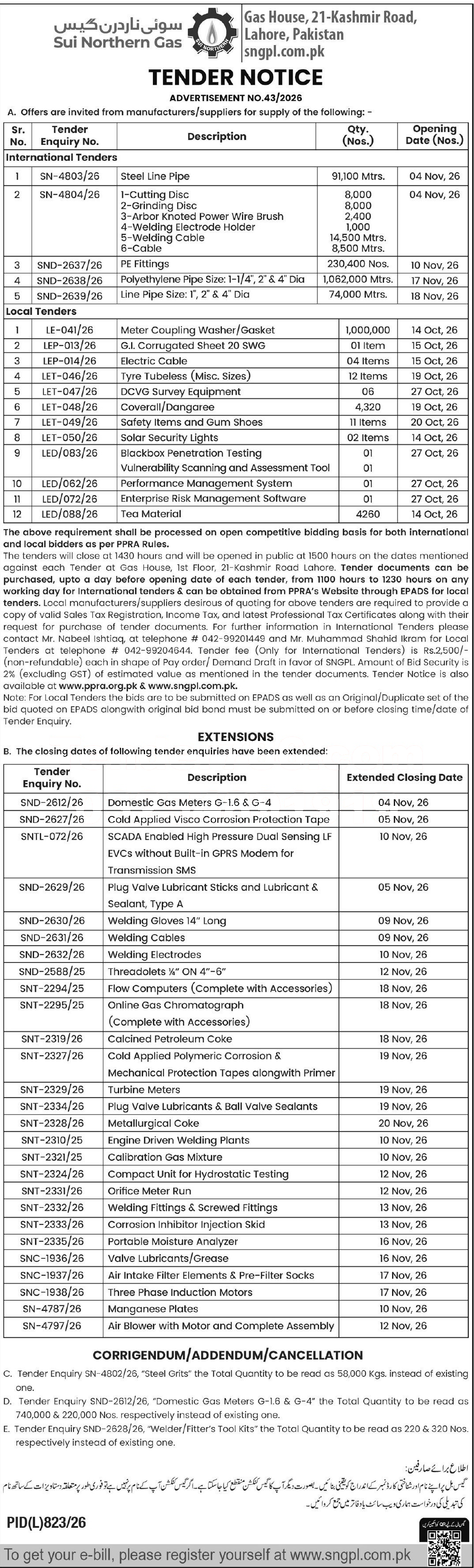 Tender Document