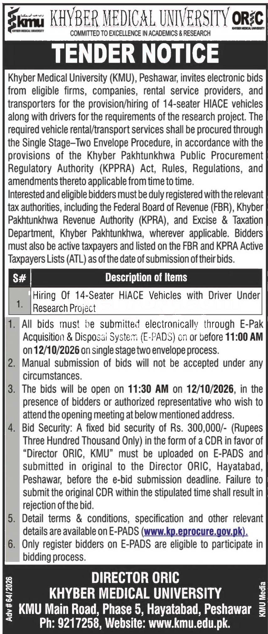 Tender Document