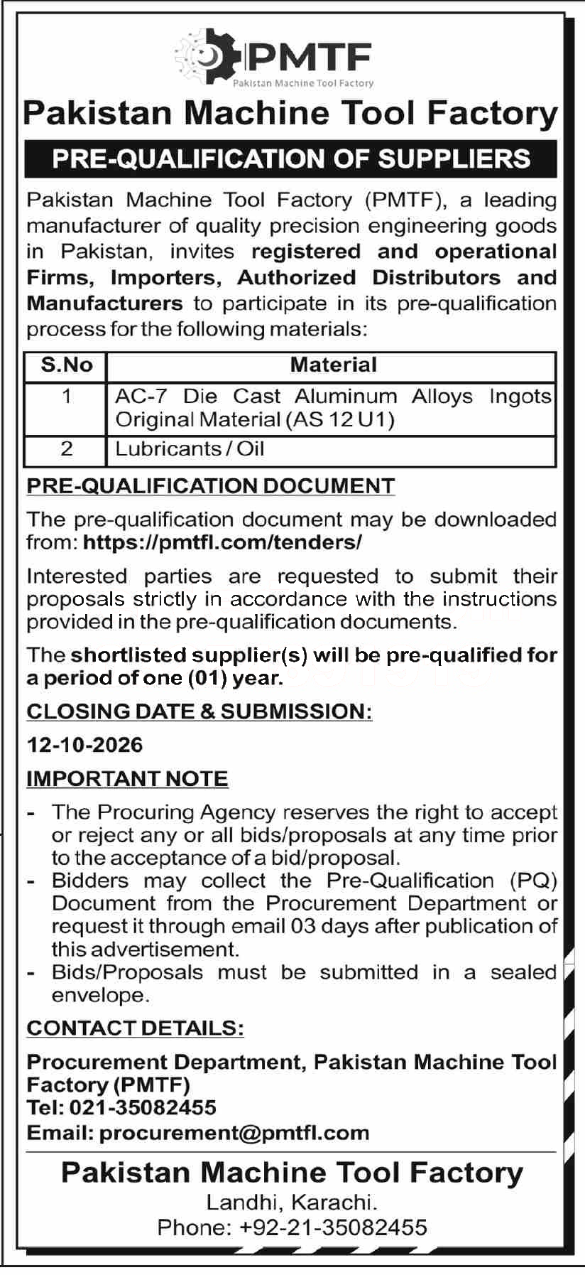 Tender Document