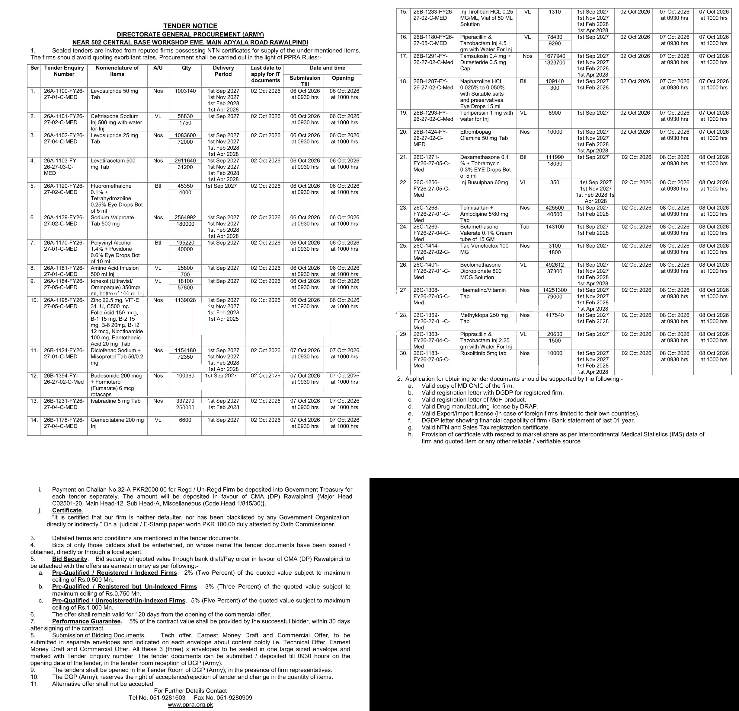 Tender Document