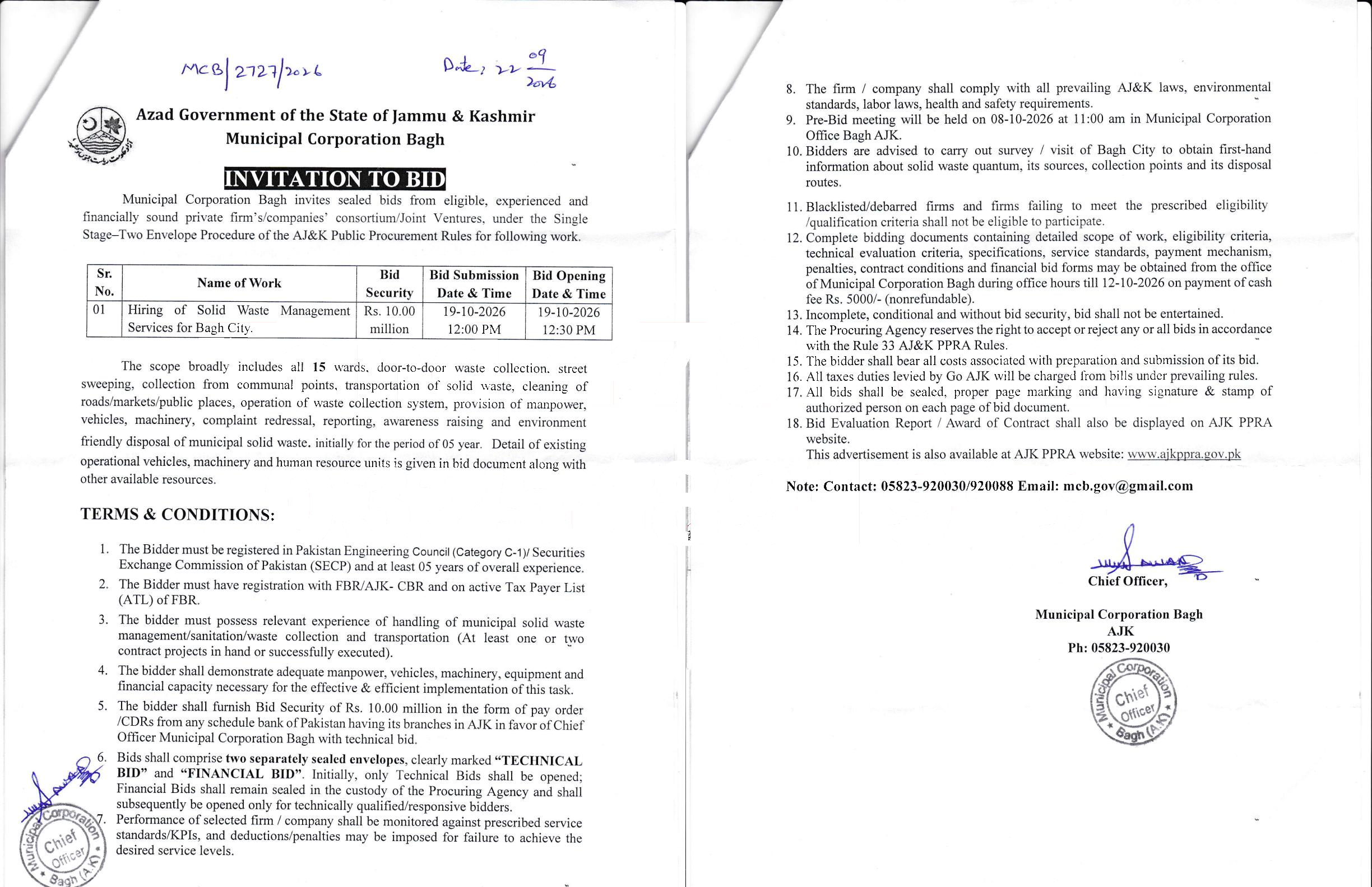 Tender Document