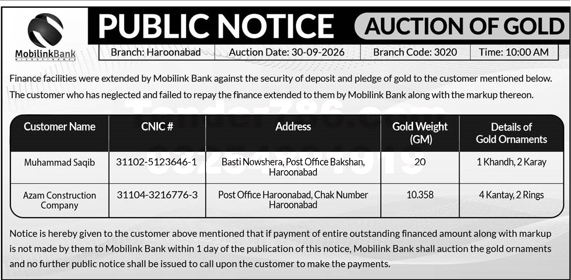 Tender Document