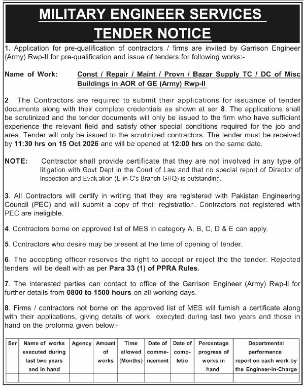 Tender Document
