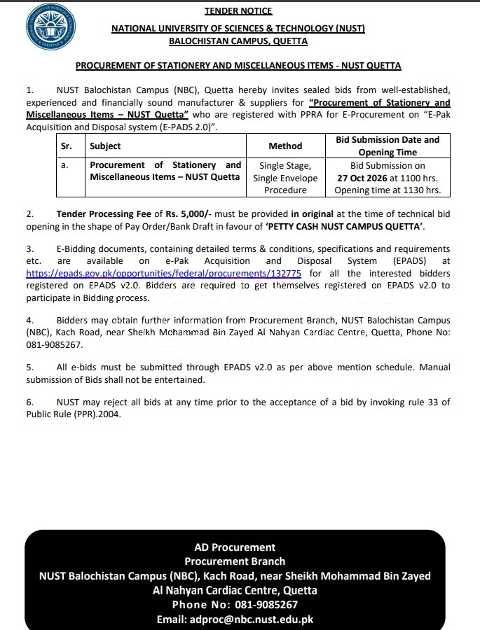 Tender Document