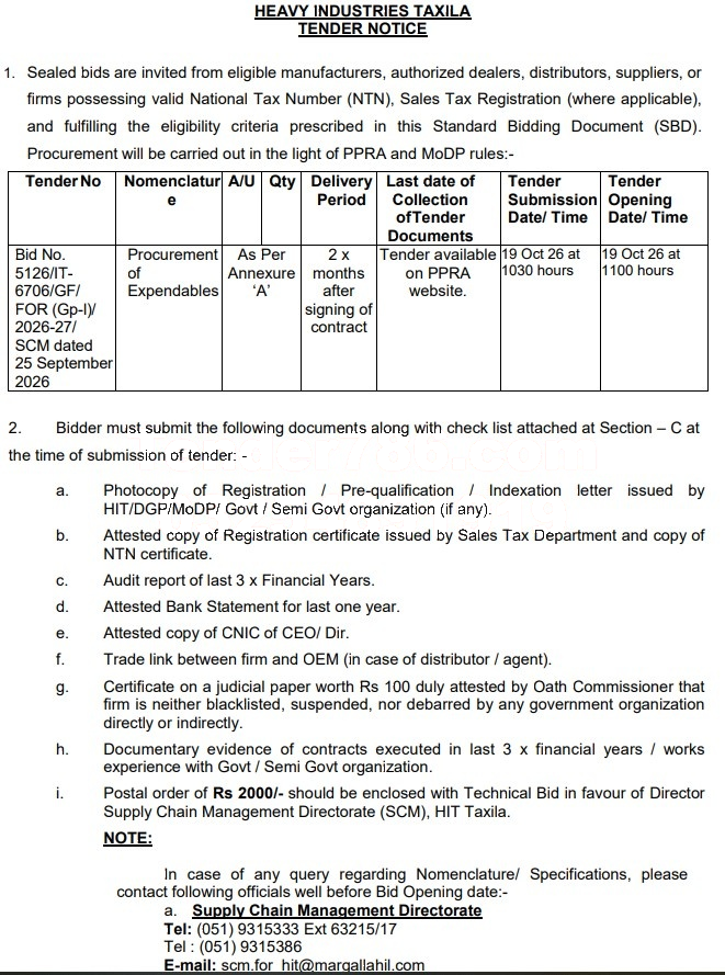 Tender Document