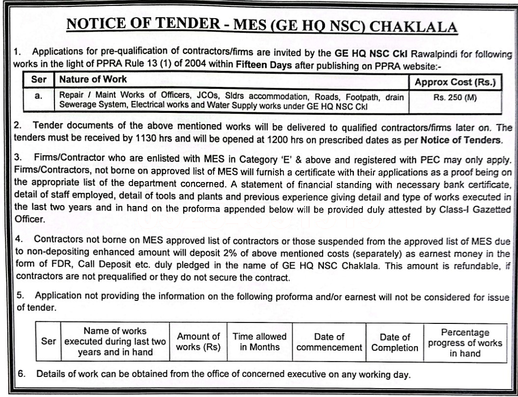 Tender Document