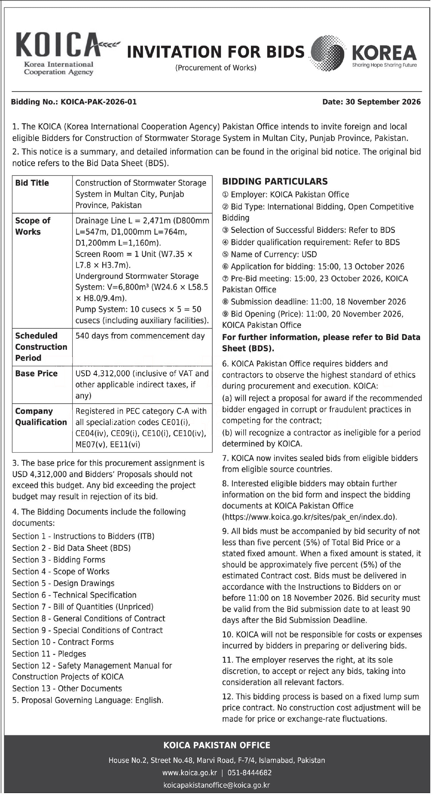 Tender Document