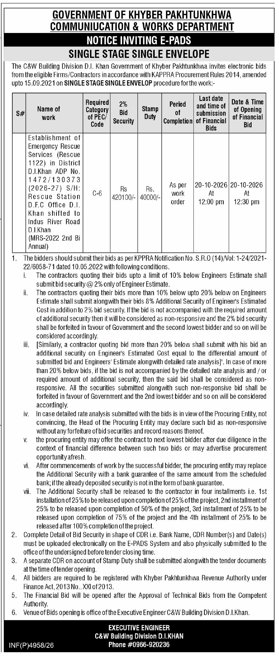 Tender Document
