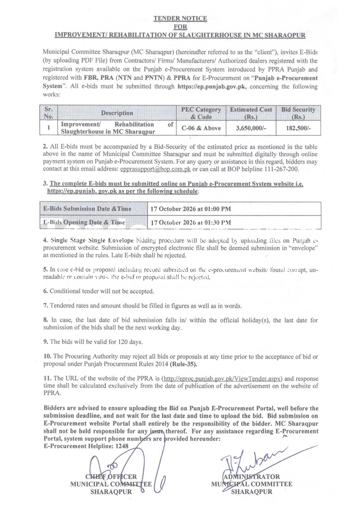 Tender Document