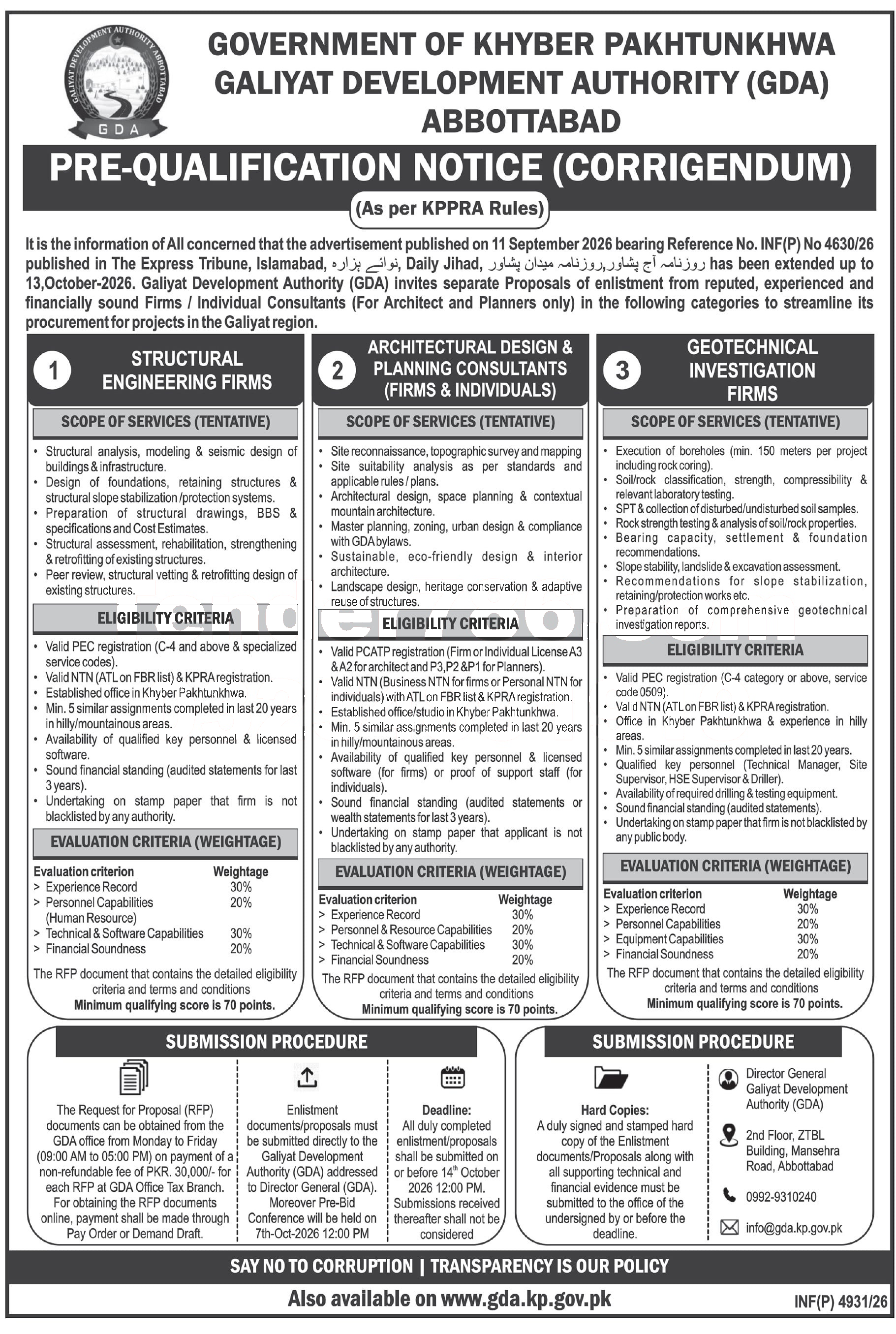 Tender Document