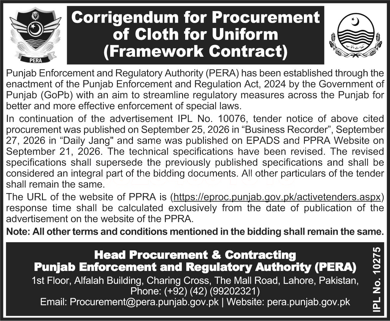 Tender Document