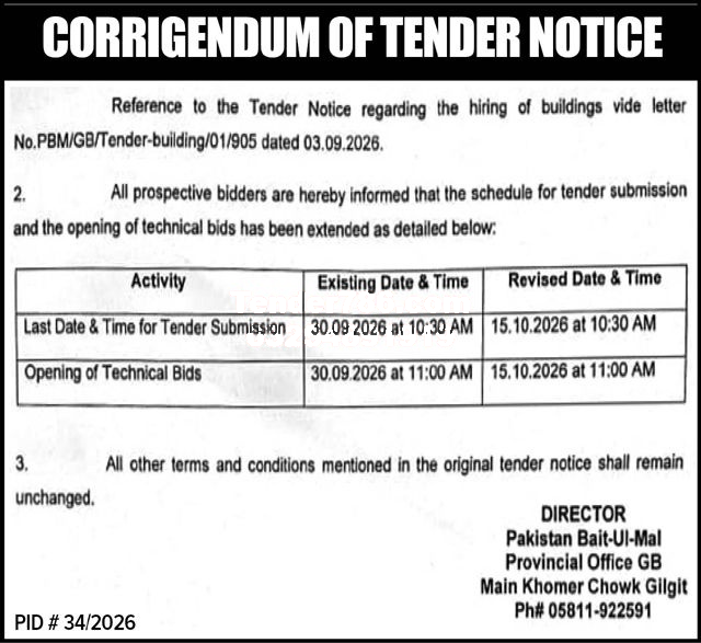 Tender Document