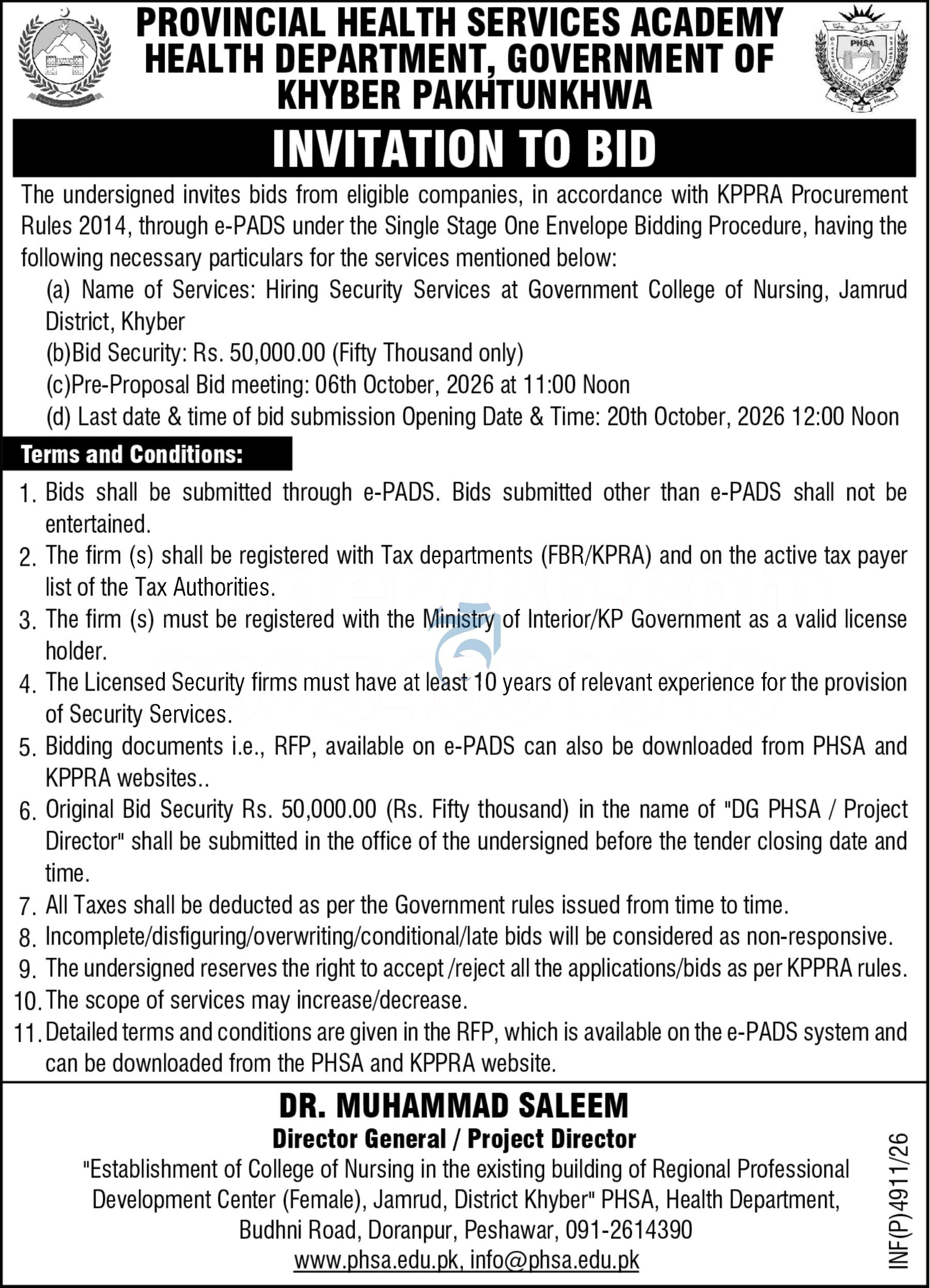 Tender Document
