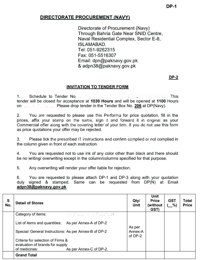 Tender Document