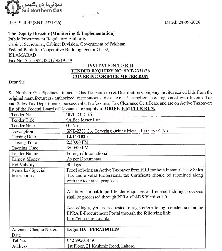 Tender Document