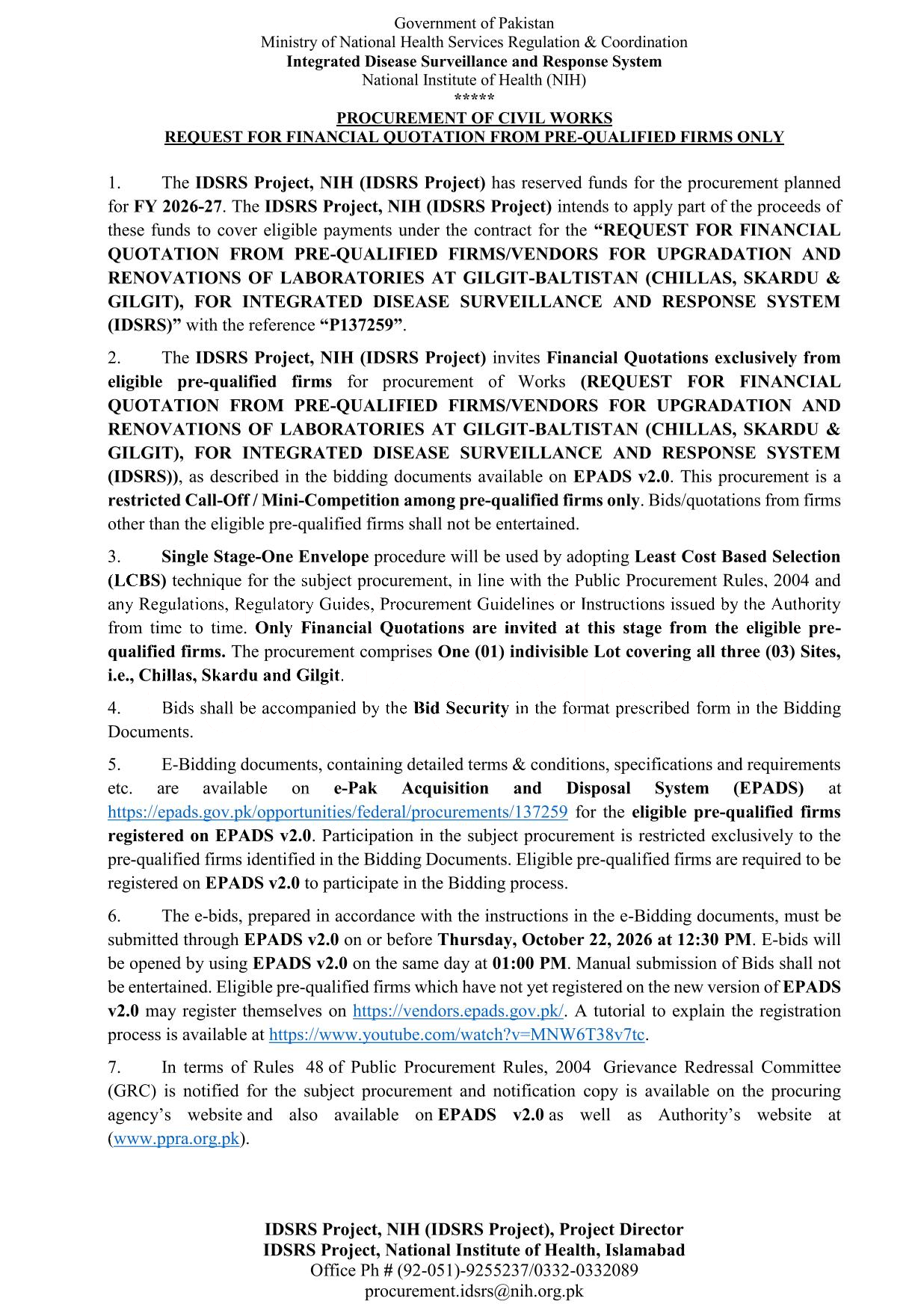 Tender Document
