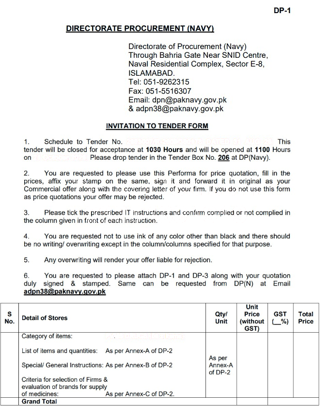 Tender Document