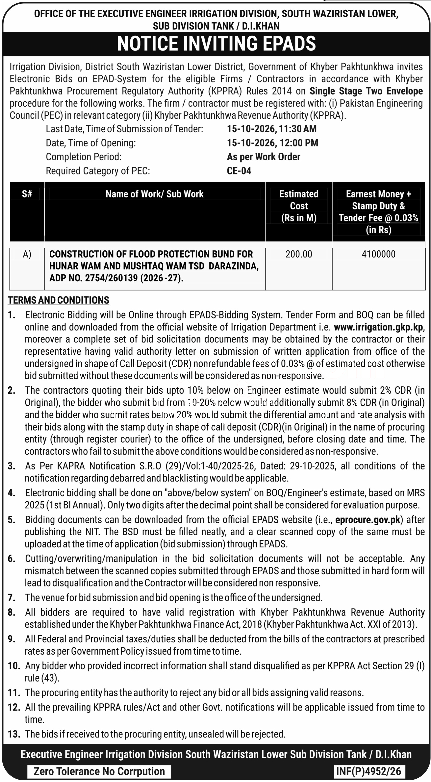 Tender Document